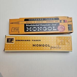 Vintage Eberhard Faber Mongol 482 Pencil ORIGINAL BOX ONLY Set Of 2